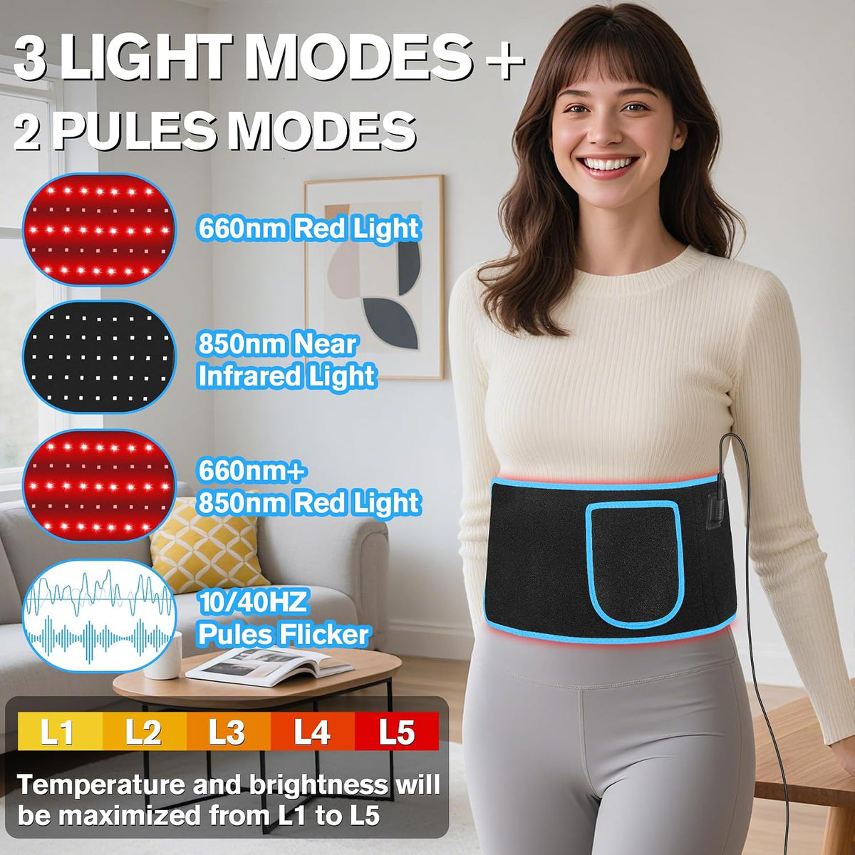 Infrared Light Therapy Belt